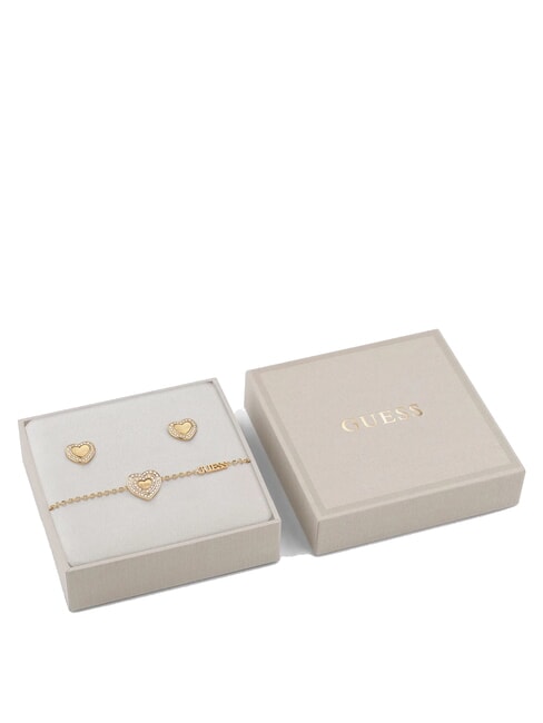 GUESS AMAMI GIFT BOX Bransoletka + kolczyki żółte złoto - Kolczyki