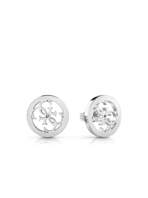 GUESS STUDS PARTY Kolczyki do uszu z logo 4G SREBRNY - Kolczyki