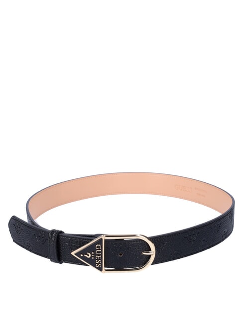 GUESS TRIANGLE Pasek dwustronny CZARNY - Paski