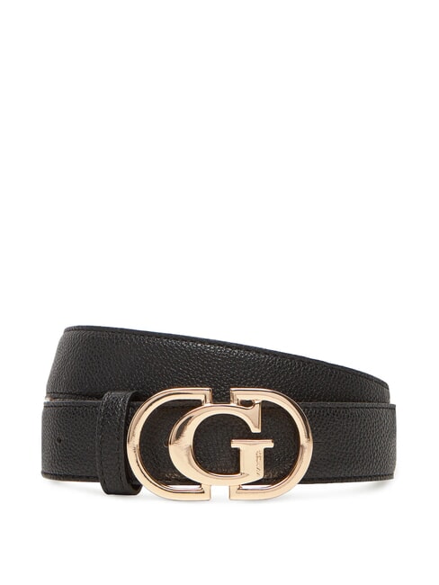 GUESS CALEDRA Pasek z możliwością personalizacji CZARNY - Paski