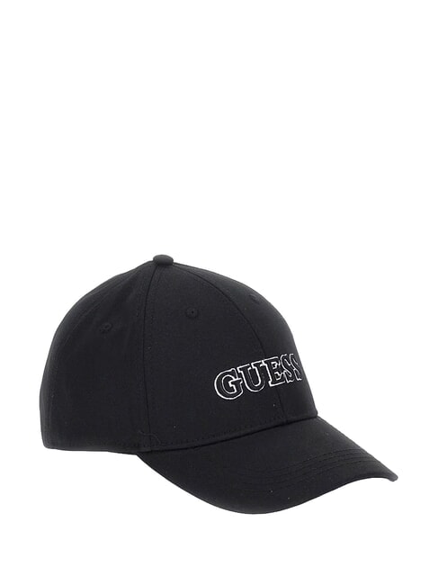 GUESS LOGO Czapka baseballowa CZARNY - Włosy