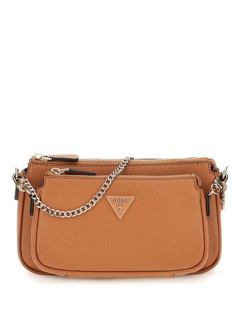 GUESS NOELLE 2  Torba na ramię jasny koniak - Torby damskie