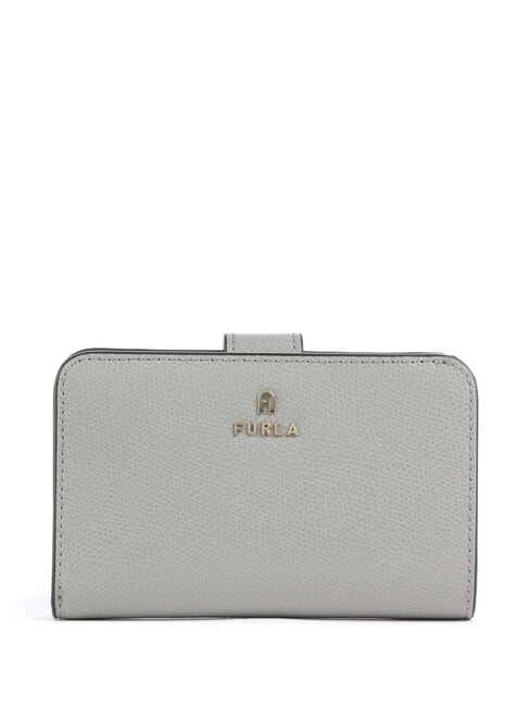 FURLA CAMELIA Portfel skórzany popiół+pierzasty int. - Portfele damskie
