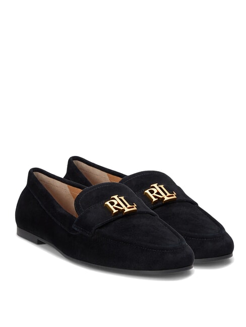 RALPH LAUREN AVERI III Mokasyny skórzane czarny5 - Buty damskie