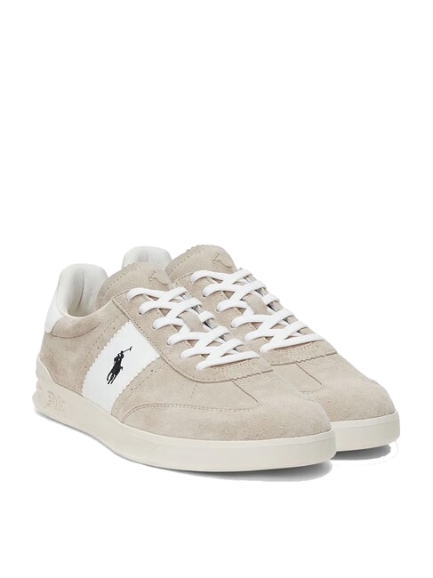 RALPH LAUREN HERITAGE AERA Skórzane trampki milkshake/deckwash biały - Buty męskie