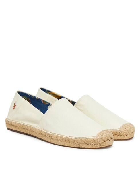 RALPH LAUREN CEVIO SLIP  Espadryle krem - Buty męskie