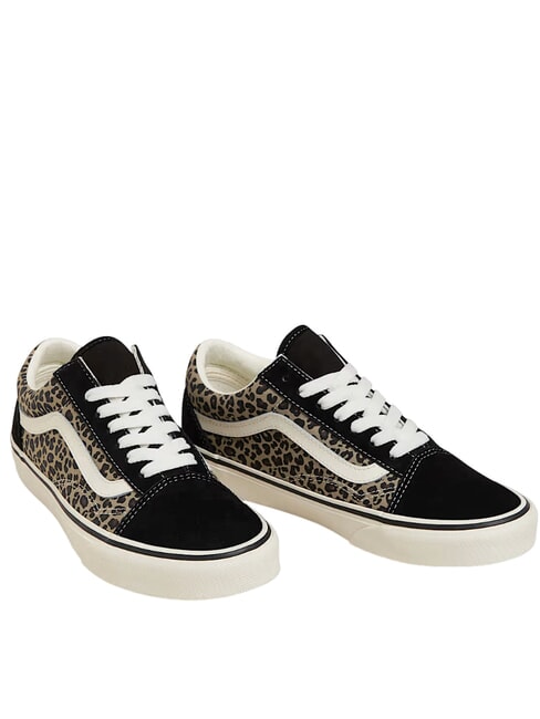 VANS OLD SKOOL COLOR THEORY Trampki płócienne czarny/lampart - Buty uniseks