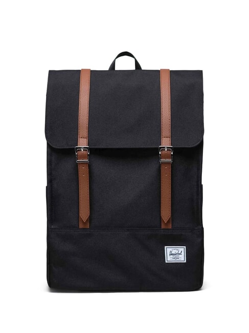 HERSCHEL SURVEY  Plecak z recyklingowanego PET CZARNY - Plecaki szkolne i rekreacyjne
