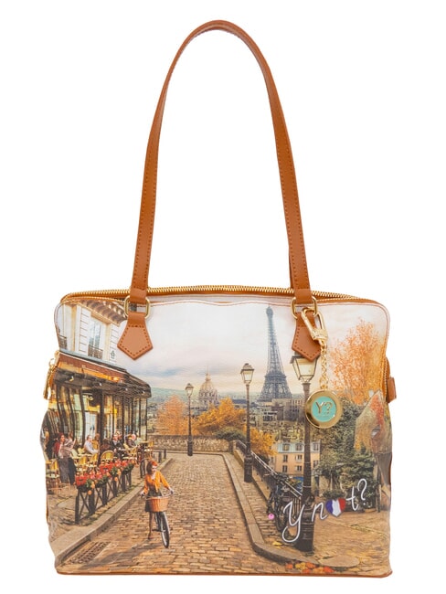 YNOT YESBAG Torba na ramię z paskiem na ramię romantyczny Paryż - Torby damskie