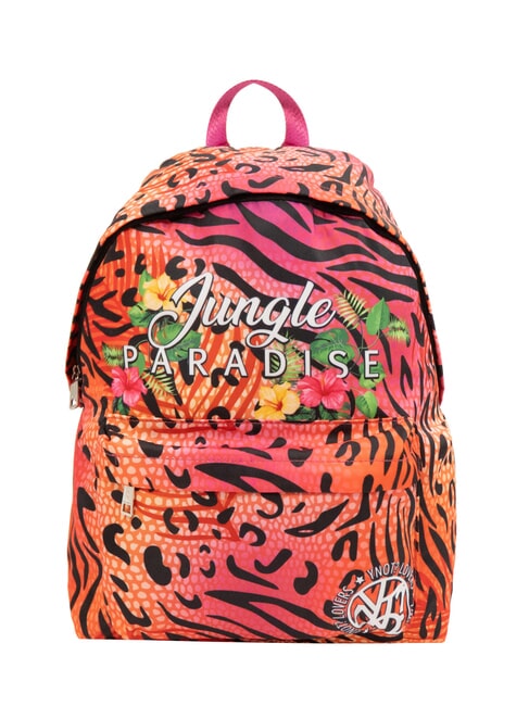 YNOT JUNGLE PARADISE Plecak z nadrukiem fuksja - Torby damskie