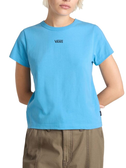 VANS BASIC MINI Koszulka bawełniana z krótkim rękawem dziedzictwo niebieskie - Koszulki i topy damskie