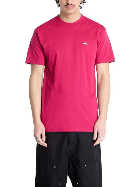 VANS LEFT CHEST LOGO  Koszulka bawełniana jubileusz wiśniowy - Koszulki męskie