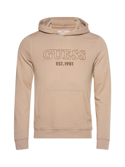 GUESS BEAU Bluza z kapturem kamień z pasadeny - Bluzy męskie