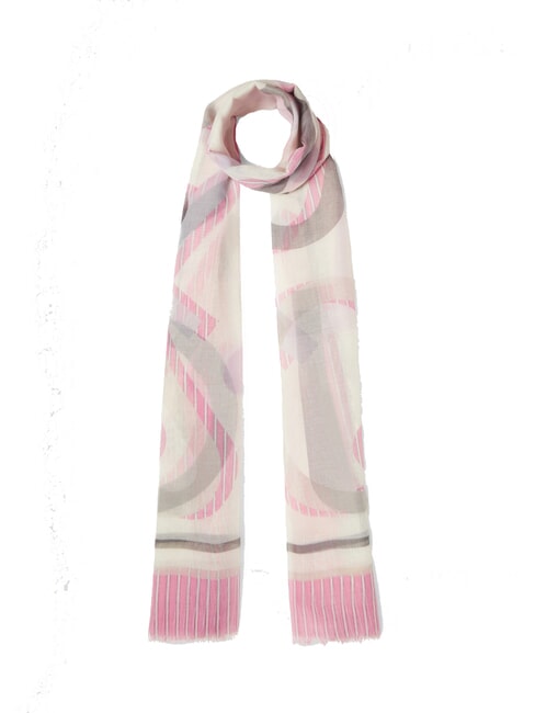 LIUJO MIX PRINT  Szalik st.strip.jasne cukierki - Szaliki
