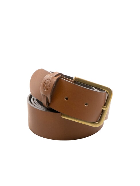 TIMBERLAND CASUAL Skrócony pasek skórzany koniak - Paski