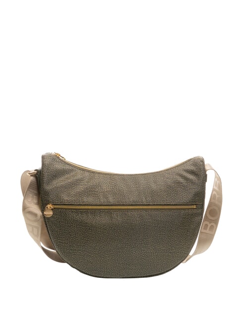 BORBONESE LUNA BAG MIDDLE ECO LINE Torba na ramię laur - Torby damskie