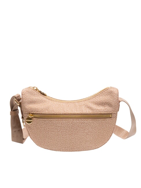 BORBONESE HOBO LUNA MINI ECO LINE Torba na ramię fiołkoworóżowy - Torby damskie
