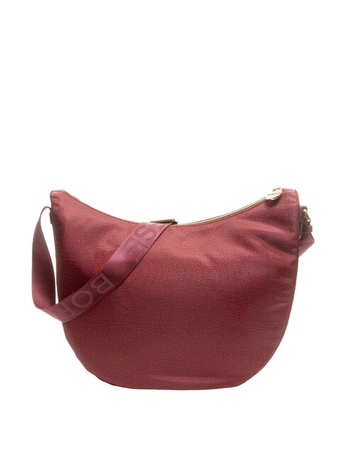 BORBONESE LUNA BAG MEDIUM Torba na ramię merlot - Torby damskie