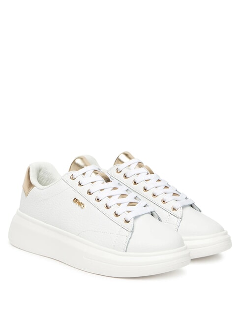 LIUJO BABOL 01 Adidasy biały/jasnozłoty - Buty damskie