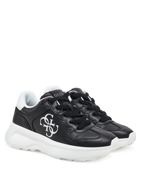 GUESS LUCKEI Trampki z logo 4G CZARNY - Buty damskie
