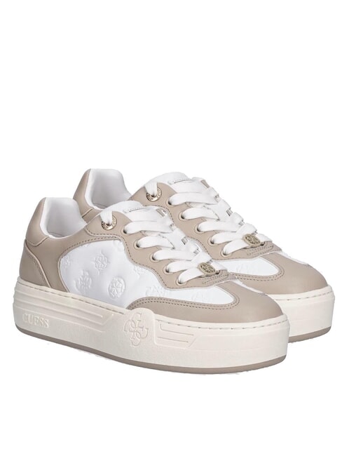 GUESS SWOLE Adidasy biały beż - Buty damskie