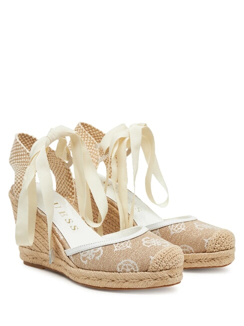 GUESS CYRENA Sandały na obcasie 10 cm biały - Buty damskie