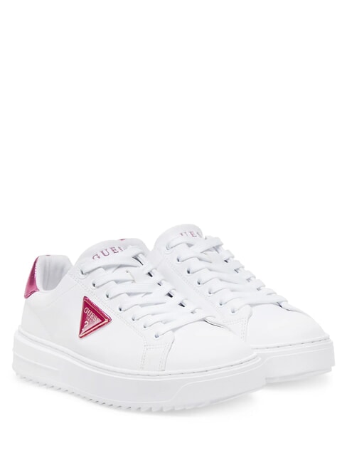 GUESS DENESA Adidasy biały/purpurowy - Buty damskie