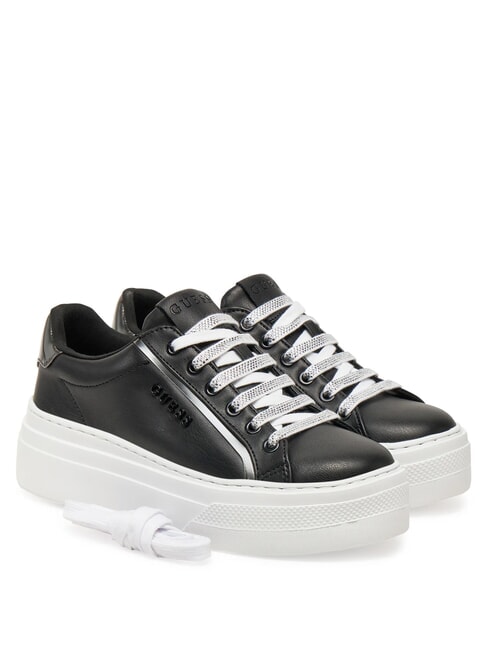 GUESS AMERIA  Adidasy czarny/cynowy - Buty damskie
