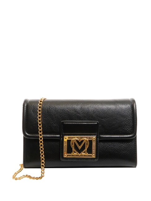 LOVE MOSCHINO SMART DAILY Kopertówka z łańcuszkiem Czarny - Torby damskie