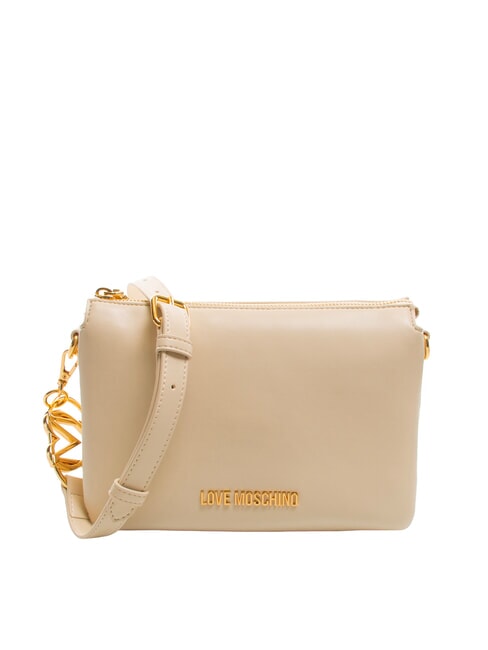LOVE MOSCHINO JEWEL Torba na ramię kość słoniowa - Torby damskie