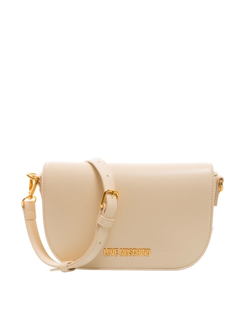 LOVE MOSCHINO JEWEL Średnia torba na ramię kość słoniowa - Torby damskie