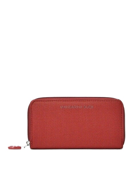 MANDARINA DUCK MD20 Duży portfel zapinany na zamek pomidor koktajlowy - Portfele damskie