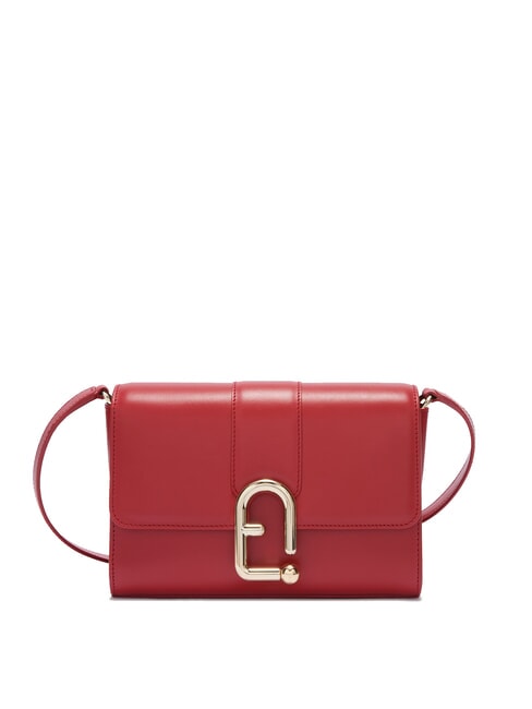 FURLA URBAN Mała skórzana torba na ramię lakier - Torby damskie