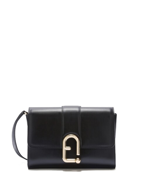 FURLA URBAN Mała skórzana torba na ramię Czarny - Torby damskie