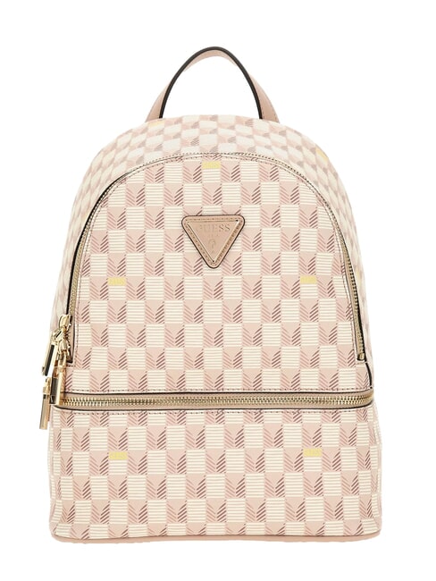 GUESS FOLLIE Plecak z nadrukiem logo Jet Set logo rumieńca - Torby damskie