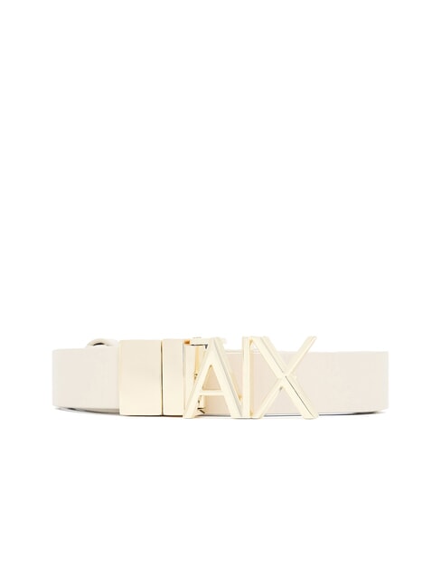 ARMANI EXCHANGE CINTURA Dwustronny pasek skórzany dolina / stal chłodząca - Paski