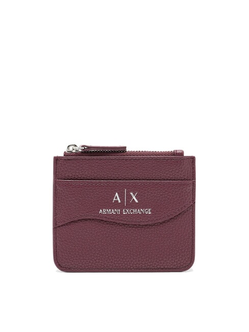 ARMANI EXCHANGE WAVE Uchwyt na kartę Zip rowek - Portfele damskie