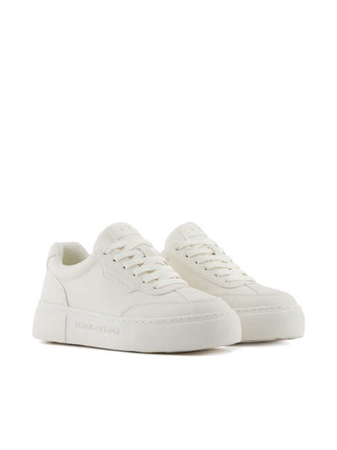 ARMANI EXCHANGE KURT MINI-TUMBLED Trampki z wysoką podeszwą białawy - Buty damskie