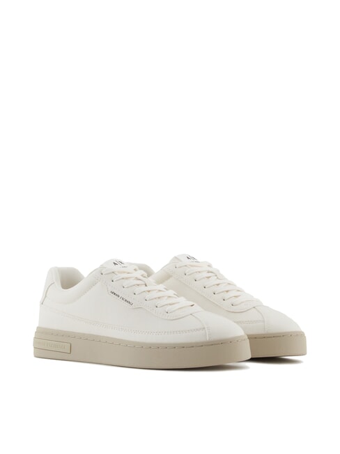 ARMANI EXCHANGE LONDON MINI-TUMBLED Adidasy białawy - Buty męskie