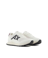 ARMANI EXCHANGE DROP MICROSUEDE Trampki z kontrastowym logo - Buty męskie