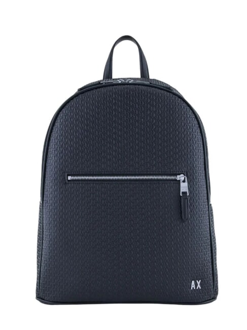 ARMANI EXCHANGE ELBA Plecak z wytłoczonym logo i kieszenią na laptopa głęboka marynarka - Plecaki na laptopa do pracy