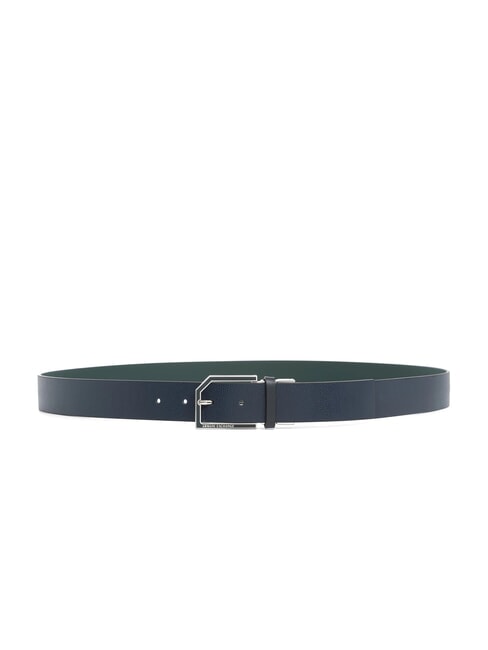ARMANI EXCHANGE BELT Dwustronny pasek skórzany nocny niebieski/zielony - Paski
