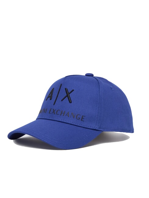 ARMANI EXCHANGE BASEBALL HAT Czapka z haftowanym logo błękit mazarynowy - Włosy