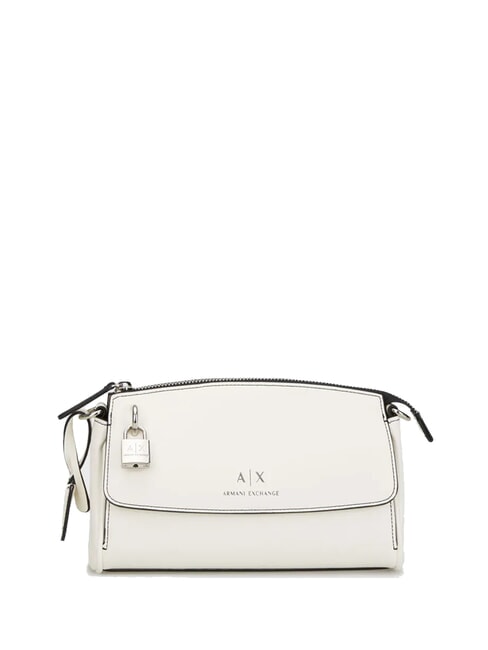 ARMANI EXCHANGE JANE Torba na ramię z kłódką dziennik/czarny - Torby damskie
