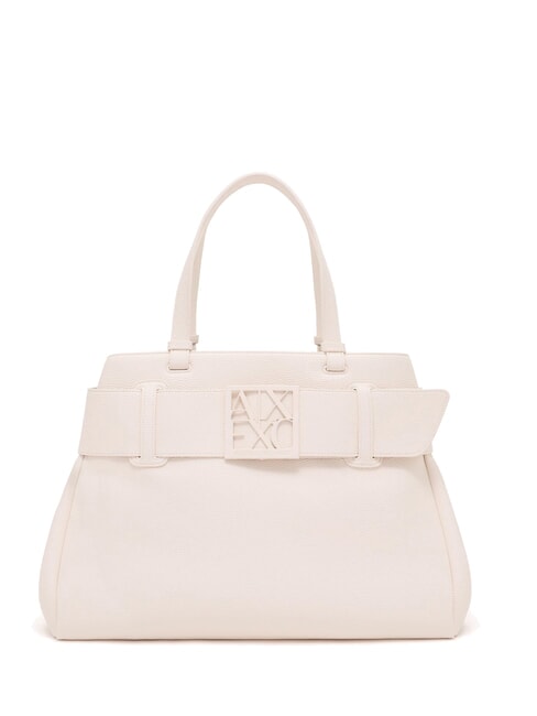 ARMANI EXCHANGE SUSIE SOFT Torba na ramię z klamrą złamana biel - Torby damskie