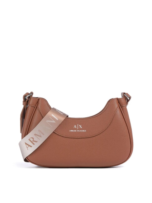 ARMANI EXCHANGE SMALL HOBO Torba na ramię whisky - Torby damskie