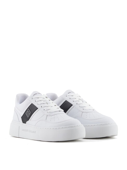 ARMANI EXCHANGE A|X Trampki z paskiem bocznym WIELOKOLOROWY / OP.BIAŁY+CZARNY - Buty damskie