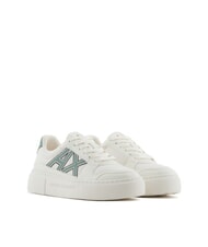 ARMANI EXCHANGE A|X Trampki z kontrastowym logo - Buty damskie