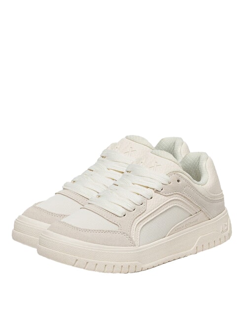 ARMANI EXCHANGE A|X Trampki z wstawkami z siateczki zwh/zwh - Buty damskie