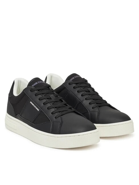 ARMANI EXCHANGE A|X Trampki z kontrastowymi wstawkami CZARNY/REFBLACK - Buty męskie